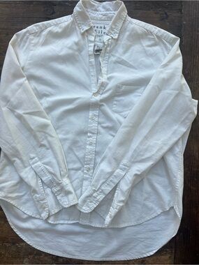 Frank & Eileen White Button-Down Oxford Shirt Sz Sm